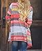 Beautyvan, Women Irregular Stripe Shawl Kimono Cardigan Tops Cover Up Blouse (XL, Pink)