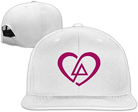 Heart Linkin Park Fan Love Logo Solid Snapback Baseball Hat Cap One Size White