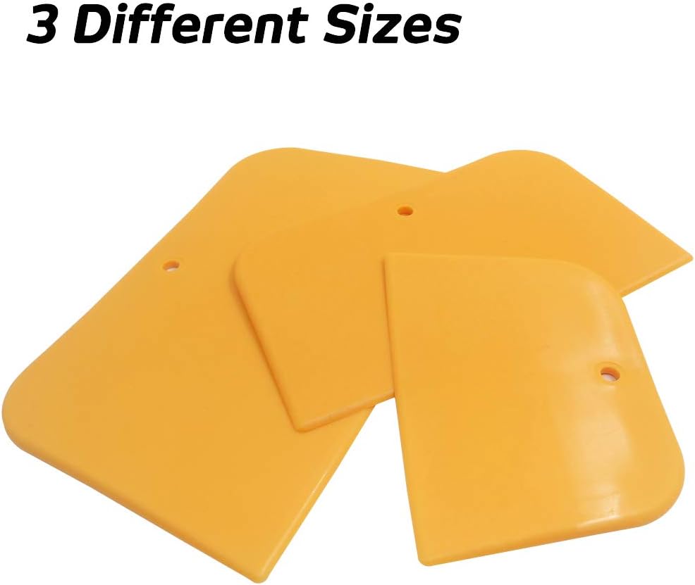 Set of 9 Body Filler Spreaders Automotive Body Fillers, SourceTon 4, 5, 6 Inch Reusable Plastic Spreader for Applying Fillers, Putties, Glazes, Caulks and Paint: Automotive