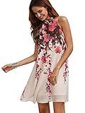 Floerns Women's Summer Chiffon Sleeveless Party Dress - X-Small - Pink