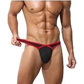 KAREN SPACE Mens Pouch Thong Sexy And Fashion Underwear, Ice Silk T-Back Thongs Athletic Supporter