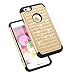 iPhone 6S Plus Case, ShuYo [Twinkle Series] Hard PC with Soft Rubber Heavy Duty Dual Layer Hybrid Armor Bling Diamond Defender Case Cover For iPhone 6 Plus / 6S Plus(5.5 inch) - Gold/Black