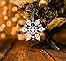 24PCS Snowflake Christmas Decorations -Glitter Snowflakes White Winter Wonderland Party - Xmas Tree Hanging Supplies Ornaments