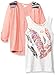 Self Esteem Girls' Big 3/4 Sleeve Cozy with Aztic Shoulder Trim & Necklace