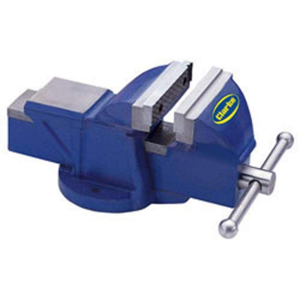 CLARKE METALWORK FIXED BENCH VICE 5" 125mm BLUE CV125BL