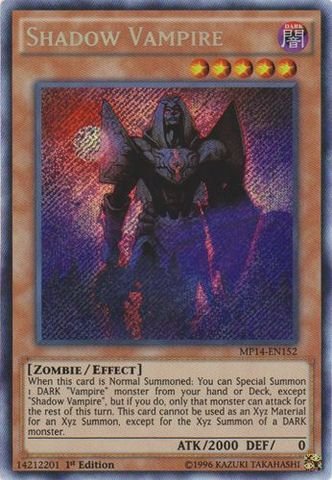 Yu-Gi-Oh! - Shadow Vampire (MP14-EN152) - Mega Pack 2014 - 1st Edition - Secret Rare
