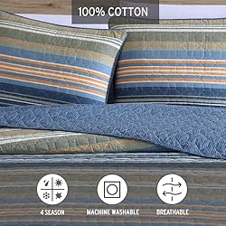 Eddie Bauer - King Quilt Set, Reversible Cotton