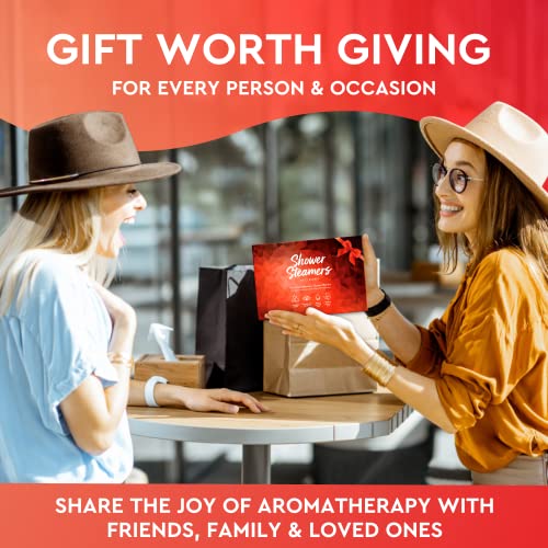 Cleverfy Shower Steamers Aromatherapy Variety Gift Box of 6 Shower