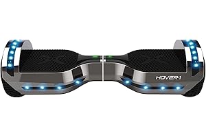 Hover-1 Chrome Electric Self Balancing Scooter with 6MPH Top Speed, 6 Mile Range, 4.5HR Full-Charge, Built-In Bluetooth Speaker, Rider Modes: Beginner to Expert