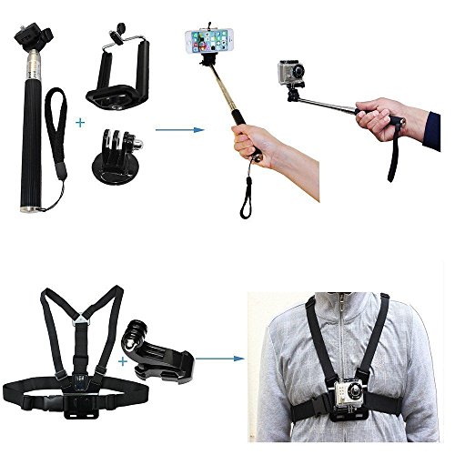 image for CDE Complete Kit for GoPro HERO6 / GoPro Hero5 Black: 2 Batteries +Cha