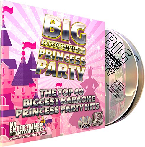 Mr Entertainer Big Karaoke Hits of Princess Party - Double CD+G (CDG) Pack. 40 Best Ever Girls Kids Children's Party Songs