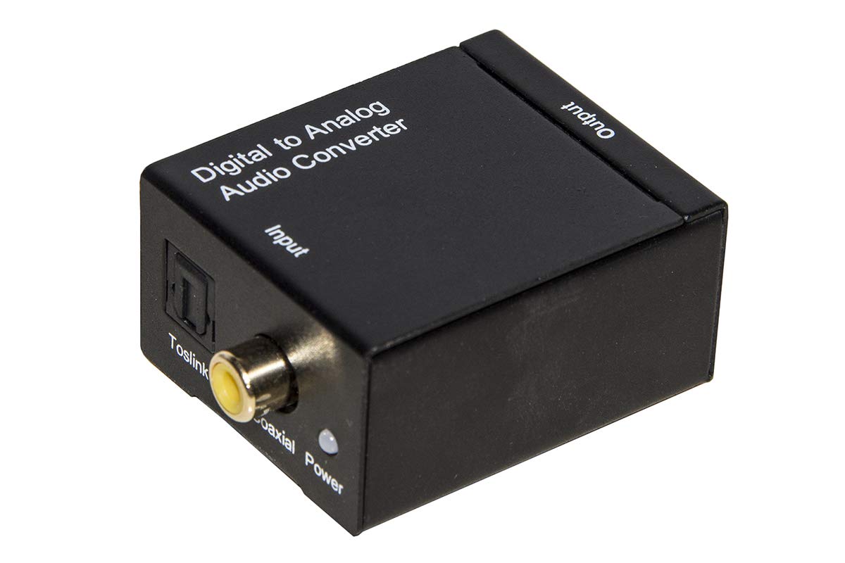 Nilox Converter From Toslink Plus Coaxial to Analogue RCA DIGITAL AUDIO R/L