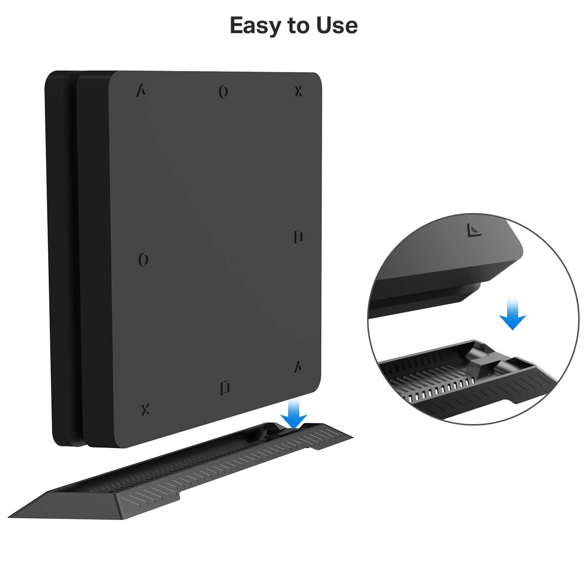 Kootek Vertical Stand for PS4 Slim, with Airflow Vents & Non Slip Feets