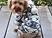 QIYUN.Z Casual Four Legs Black White Velvet Snow Deer Christmas Hoodie Dog Sweater Winter Warm Coat