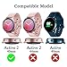 Protective Case for Samsung Galaxy Watch Active 2 40mm 44mm, with Screen Protector Cover, Flexible TPU Anti-Scratch Bumper, Black+Silver+Crystal Clear, 3 Pack