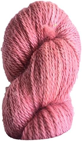 Artisan Yarns Hand Dyed Baby Alpaca Yarn, Solid Medium Pink, Dk Weight, 80 Grams, 200 Yards, 100% Baby Alpaca