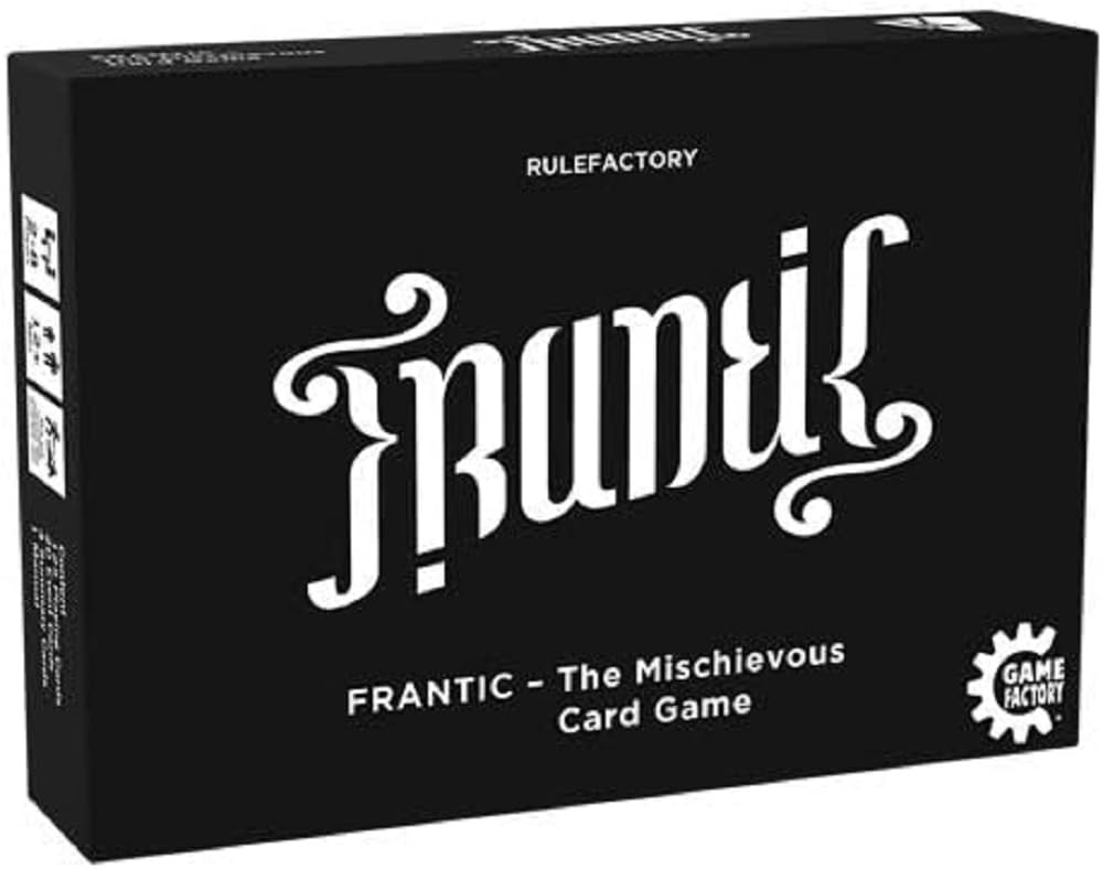 Game Factory 646226 Frantic-The Mischievous Card Game, Card Game, English Version, Black, White