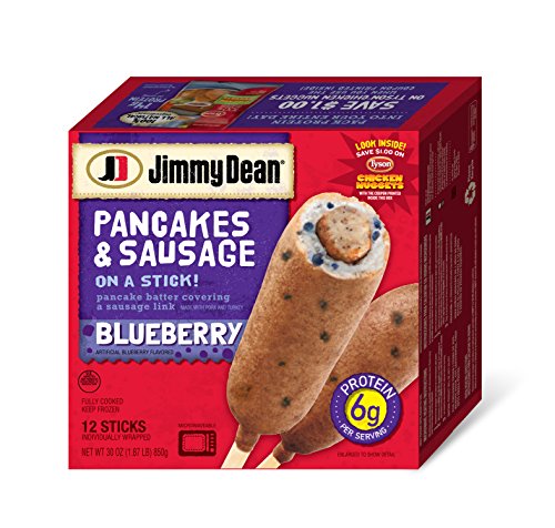Jimmy Dean, Pancakes & Sausage on a Stick, Blueberry, 12 ct (frozen)