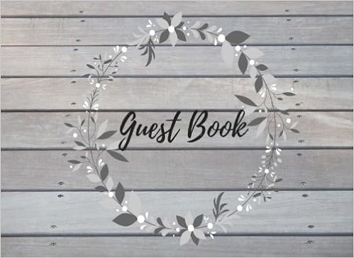 Guest Book Grey Rustic Vacation Guest Book To Sign In Airbnb