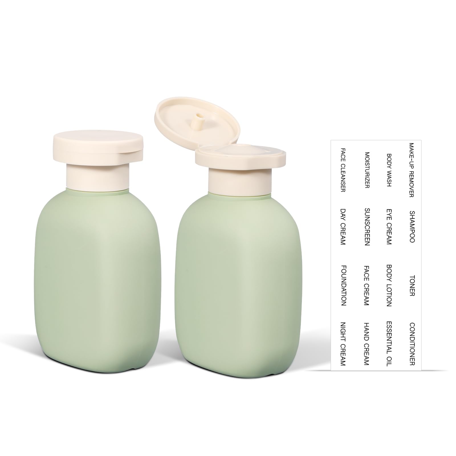 Photo 1 of ASEVAT 3.4oz Travel Bottle with Flip Cap, Leak Proof Squeeze Bottles, Refillable Plastic Travel Containers for Creams, Lotion, Foundation, Shampoo, Conditioner