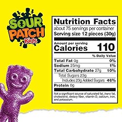 SOUR PATCH KIDS Purple Grape Soft & Chewy Candy, 5