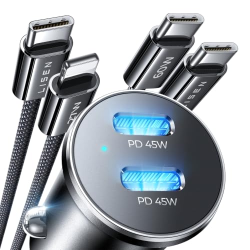 LISEN 90W Dual Port Car Charger