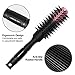 LESCOLTON Extended Round Barrel Hair Brush with Boar Bristles, Nano Thermal Ceramic Ionic Tech Blowout Brush for Blow Drying, Curling & Straightening, Perfect for Extra Shine,Styling(1.3inch)
