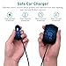 4 Ports USB Car Charger, CHGeek Front/Back Seat Car Charger 48W 9.6A with 6FT Extension Cord for iPhoneX, Android, Camera, Headphone, and other USB devices