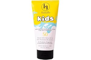 BLACK GIRL SUNSCREEN Large Kids SPF 50 Sunscreen Lotion, 6 Oz Vegan & Water-Resistant, Will not Leave White Residue (6 Fl. Oz.)