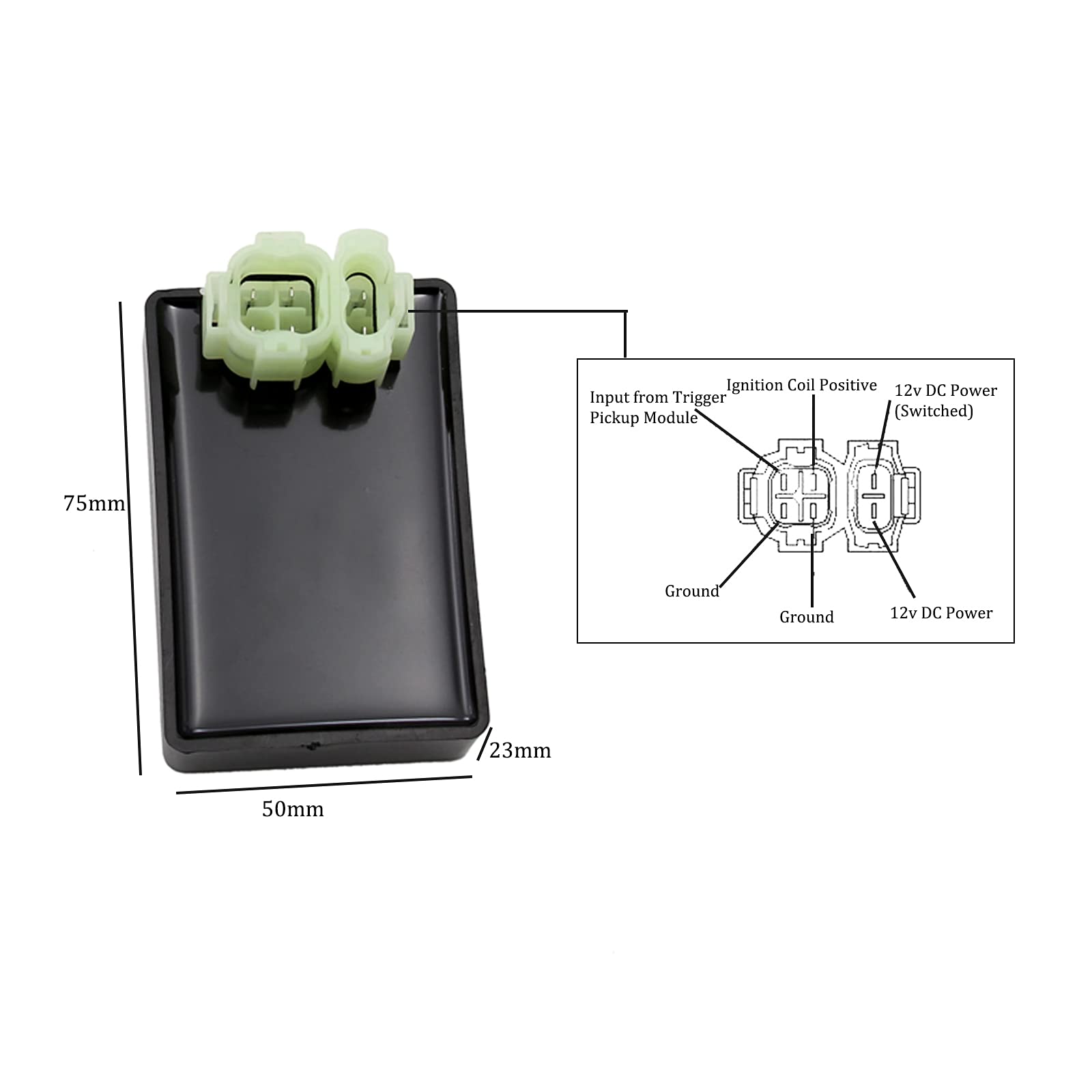 YD-PS001 5 Pin AC CDI Box & Wiring Harness For 50cc-150cc Dirt Bikes, ATVs & Go Karts