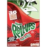 Fruit Roll-Ups Mini Rolls Screamin Strawberry Snacks, 36 ct, 13.3 oz | No Artificial Colors, Real Pear Puree, Glow-In-The-Dark Jokes, Gelatin Free, Halloween Themed