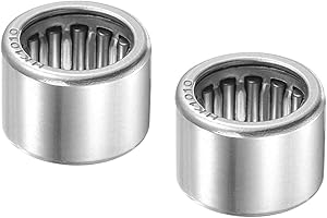 Kozelo 2pcs HK1010 Needle Roller Bearings - [10mm x 14mm x 10mm] Open End for Gearbox Use, Chrome Steel Rollers