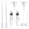 NUOMI 2 Set Perfume Refill Tool Kit, Plastic Perfume Syringe Extractor for Liquid Cologne Fragrance Sample Essential Oils, Travel Use