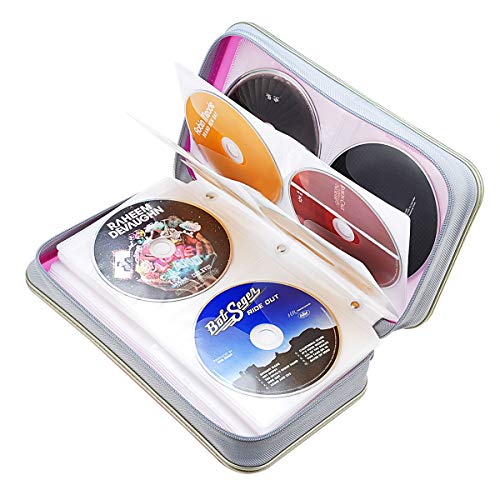 image for CD DVD Wallet, Wismart 96 Capacity Heavy Duty Sturdy DVD Storage Hard 