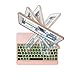iPad Keyboard Case for iPad 2018 (6th Gen) - iPad 2017 (5th Gen) - iPad Pro 9.7 - iPad Air 2 & 1 - Thin & Light - 360 Rotatable - Wireless/BT - Backlit 7 Color - iPad Case with Keyboard (9.7, Rose)