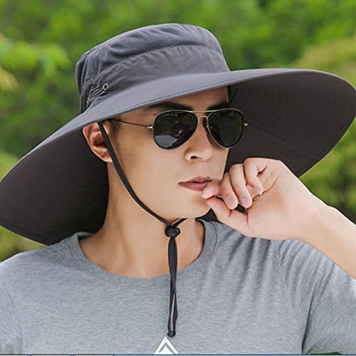 WYM Hat Men's Visor Summer Fishing Hat Outdoor Sun Protection Hat Sun Hat Big Skull Hat Leisure Climbing Hat