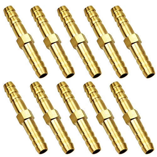 Tailonz Pneumatic Barb Union 1/4 inch Barbed x 1/4 inch Barbed Splicer