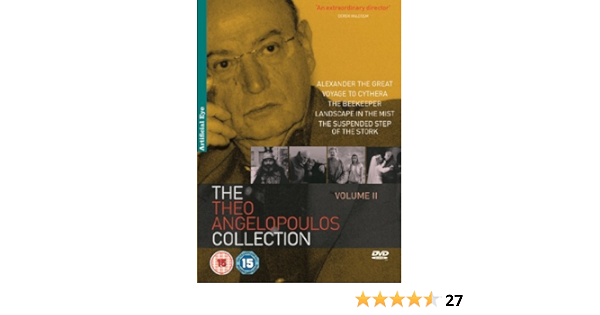 Amazon Com The Theo Angelopoulos Collection Volume 2 5 Dvd Box Set O Megalexandros Taxidi Sta Kythira O Melissokomos Topio Stin Omichli Paesagg Non Usa Format Pal Reg 2