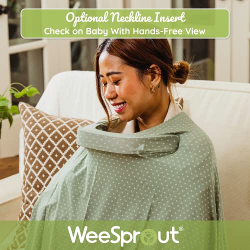 WeeSprout Nursing Cover for Breastfeeding, Feeding Cover , Soft & Breathable Nursing Poncho