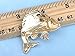 Alilang Koi Gold Fish Carp Golden Tone Enamel Aqua Blue Crystal Rhinestone Ocean Animal Pin Brooch