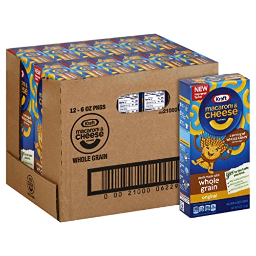 Kraft Original Flavor Whole Grain Macaroni and Cheese Meal (6 oz Boxes