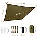 FREE SOLDIER Lightweight Waterproof Tarp Sunshade Tent Hammocks Camping and Backpacking Tarp Shelter (Mud)