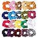 Velvet Scrunchies, CUTEFA 20 Pack Colorful Big Scrunchies for Hair Large Velvet Hair Ties Scrunchy Bobble Hair Bands