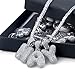 HECHUANG Micropave Simulated Diamond Iced Out Bling Custom Bubble Letters Pendant