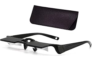 Sigvetan Lazy Glasses Laying Down Light Prism Glasses 90°Angle Prism Glasses Neck Relaxer for Lying down Reading and Watching