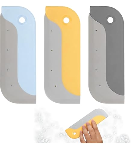 Lot De 2 Raclettes De Cuisine - Pour Nettoyer évier, Plan De Travail Et Légumes - Accessoire Pratique Noir - 9