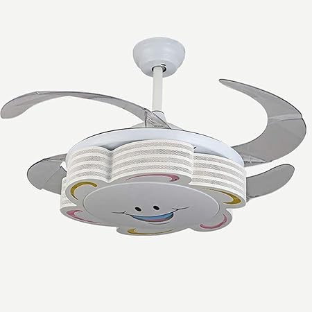 Amazon Com Bgtrryhy Led Mute Ceiling Fan Chandelier Retractable