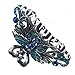 Fashion & Lifestyle Large Metal Alloy Hair Claw Jaw Clip for Women and Girls - Pretty Strong Clamp Non-Slip Barrette Hair Updo Grip Bath Accessories for Thick Hair, Blue Green