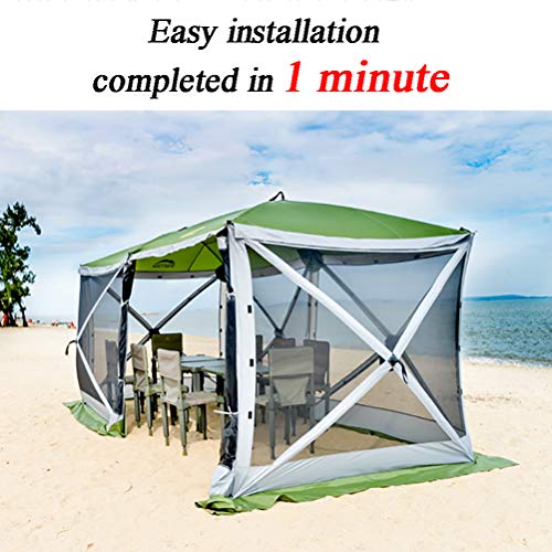 Zhyaj Großes Party-Pavillon-Zelt - 2X4M Wasserdichtes, UV-Beständiges Outdoor-Veranstaltungszelt Mit Moskitonetz… – Bild 5