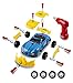 CoolToys Custom Take-A-Part Car Playset - Sports Car with Electric Play Drill and 30 Car Modification Pieces - Motion Activated Lights and Sounds